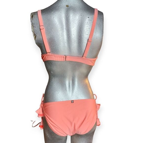 La Vie En Rose Aqua Bikini Swim Set Medium/Large - Picture 5 of 9